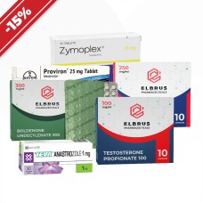 A course for mass: expert. Testosterone enanthate, boldenone, oxymetholone, testosterone propionate and mesterolone