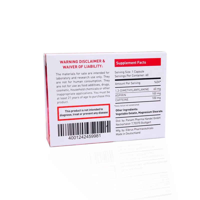 DMAA+ 60 mg Elbrus Pharmaceuticals