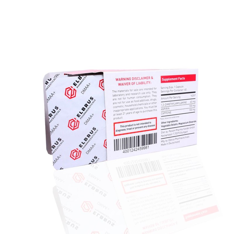 DMAA+ 60 mg Elbrus Pharmaceuticals