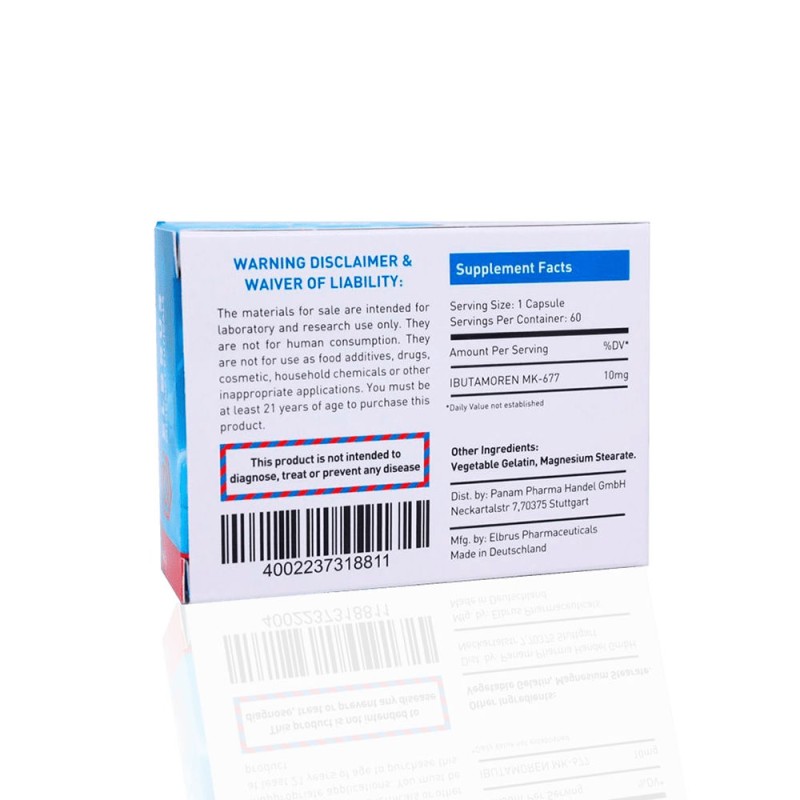 MK 677 (Ibutamoren) 10 mg Elbrus Pharmaceuticals